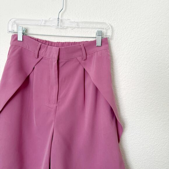 [MULLA] Lilac Pink High Rise Bermuda Shorts Lagenlook Relaxed Fit Size Large L - Picture 8 of 11